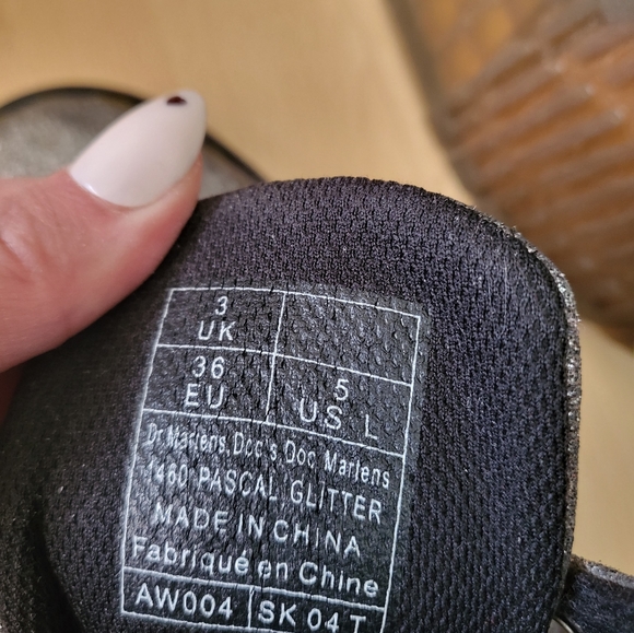 Glitter Dr. Marten Boots Size 5 - Picture 6 of 6